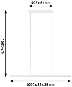 Lustră dimabilă pe cablu Paulmann 79903 LED/43W SMART LENTO 230V 2700-6000K