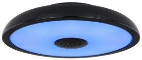 Plafoniera LED RGB cu telecomanda si difuzor RAFFY negru