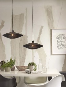 Lustra/Pendul eco din iuta Iguazu S disc 40cm, bl