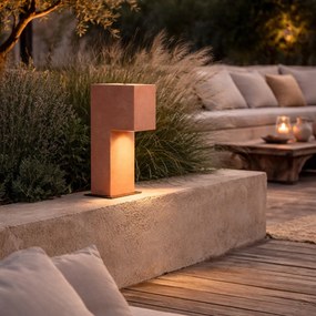 Stâlp modern de exterior teracotă 35 cm IP44 - Pompei