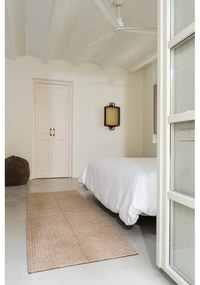 Covor tip traversă în culoare naturală lavabil, țesut manual din lână 80x230 cm Unexpected Wool – Lorena Canals