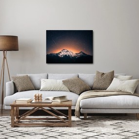 Tablou cu cerul nocturn cu munți (70x50 cm)