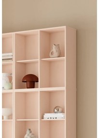 Bibliotecă roz-deschis suspendată 140x140x27 cm Mistral – Hammel Furniture