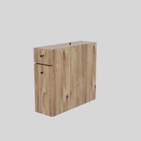 Dulap baie CALENCIA, stejar miere, PAL melaminat, cu 2 sertare, 19x60x