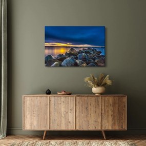 Tablou - Nori de furtună deasupra apei (90x60 cm)