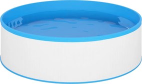 vidaXL Piscină cu valuri, alb, 350x90 cm