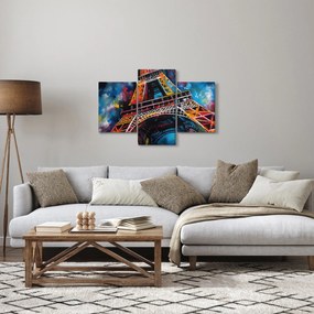 Tablou - Pictură a Turnului Eiffel II. (90x60 cm)