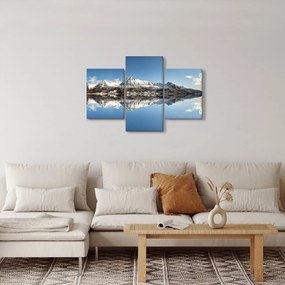 Tablou cu munți și reflectarea lor (90x60 cm)