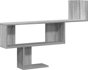 vidaXL Raft de perete, gri sonoma, 100x15x70 cm, lemn prelucrat