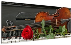 Tablou- Amintire de muzicean (120x50 cm)