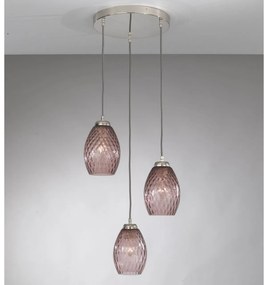 Lustra moderna cu 3 pendule design italian 10008 Amethyst