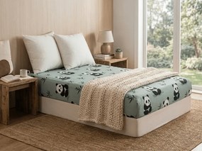 Cearsaf din microfibra PANDA RELAX mentol 90x200 cm