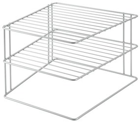 Raft suplimentar argintiu din oțel 25x25 cm Palio – Metaltex