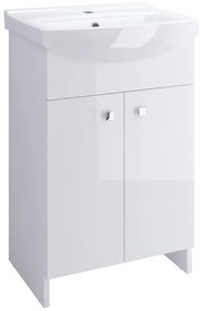 Set mobilier si lavoar Cersanit, Sati, 60,5 x 41,5 cm, alb