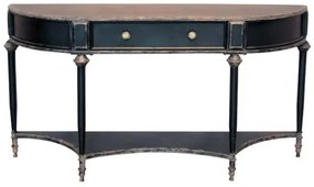 Consola din metal, cu sertar si raft de depozitare, aspect vintage, Edouard