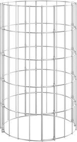 vidaXL Stâlp de gabion, Ø30x50 cm, oțel galvanizat, circular