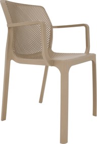 Scaun stivuibil, gri-maro / plastic, FRENIA
