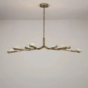 Lustra LED alama antic cu sticla lucrat manual GRETA 44W