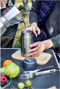 Cană termos argintie din oțel inoxidabil 340 ml – Black + Blum