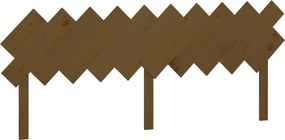 vidaXL Tăblie de pat, maro miere, 196x3x80,5 cm, lemn masiv de pin