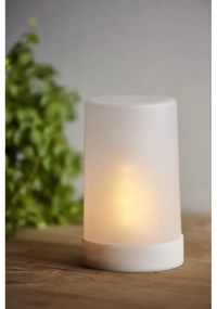 Corp de iluminat pentru exterior cu LED Star Trading Candle Flame, înălțime 14,5 cm, alb