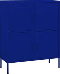 vidaXL Dulap de depozitare, bleumarin, 80x35x101,5 cm, oțel