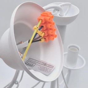 Lustră pe lanț DONATO 3xE14/40W/230V alb