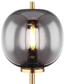 Veioza, lampa de masa design modern Blacky I negru mat, alama