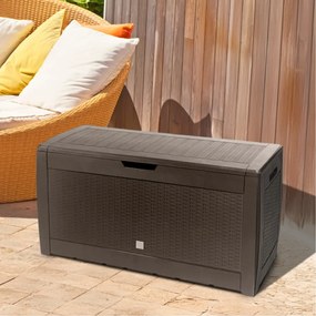 Cutie de depozitare RATO, 310L, 119x48x60cm, maro Prosperplast