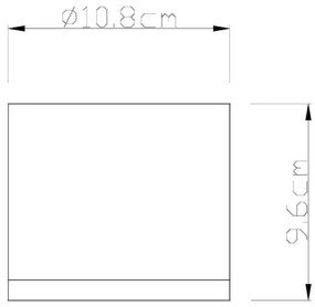 Globo 32063A - Plafonieră exterior ALCALA 1xGX53/11W/230V IP44