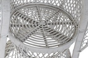 Fotoliu de exterior, alb, din rattan, Arvella