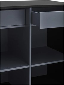 Comodă Teulat Doric, lățime 92 cm, negru