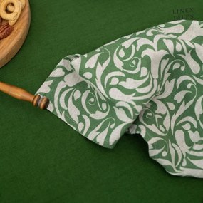 Prosop de vase din in 45x65 cm Evergreen Damask – Linen Tales