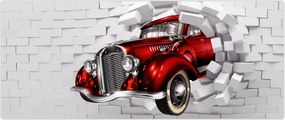 Tablou - Mașină roșie (120x50 cm)