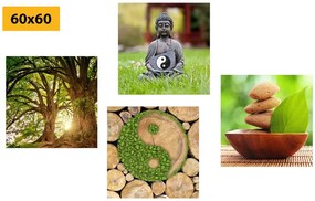 Set tablouri Feng Shui în design verde