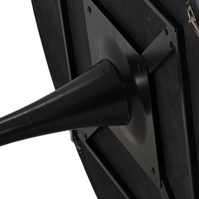 Masă de sufragerie rotundă modernă, Negru | Aosom Romania