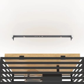 Plafonieră Eglo 390163 CIDRAZ 2xE27/40W/230V negru/maro