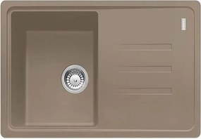 Chiuveta bucatarie compozit Franke Malta Avena 1 cuva cu picurator 78x50 cm reversibila finisaj bej inchis-oyster bmat