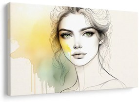 Tablou fată cu privire magică