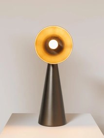 Lampa de masa, maro, din metal, Curious