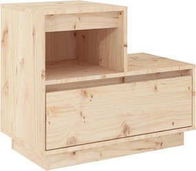 vidaXL Noptieră, 60x34x51 cm, lemn masiv de pin