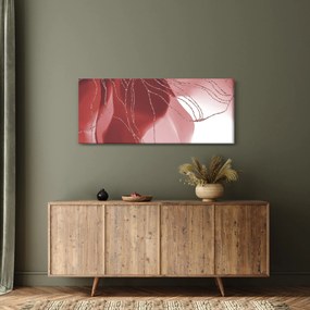 Tablou - Floare abstractă roșie N⁰1 (120x50 cm)