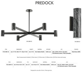 Aplica de perete LED design modern PREDOCK