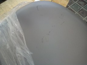 OFERTA Scaun gri deschis BALI MARK cu picioare negre Calitatea II