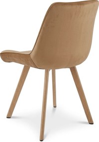 Scaun de masa SORIA VELVET, maro