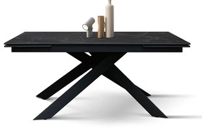 Masa ceramica extensibila Calacatta 160 cm/ 90 cm/ h76 cm