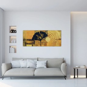 Tablou - Frunza ginkgo (120x50 cm)