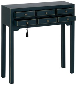 Masă consolă albastră 26x85 cm Diana – Ixia