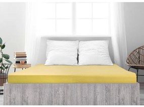 Cearșaf de pat jersey 4Home Ideal galben , 90 x 200 cm, 90 x 200 cm