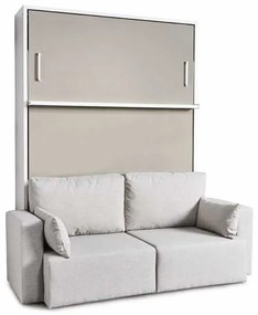 Set pat rabatabil dublu cu somiera inclusa +  canapea 2 locuri - royal confort set (150x200)